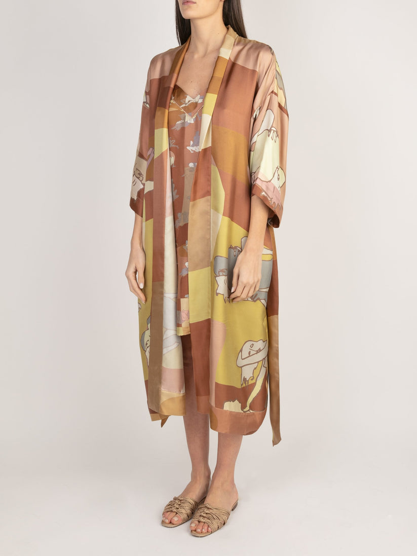 Sans Tabù Slipdress pura seta “L’amore” - Twilight Vendita Calda