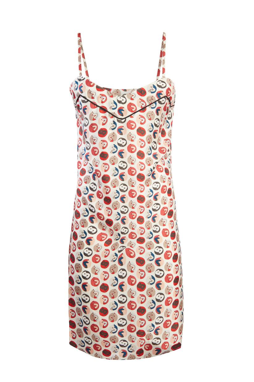Sans Tabù Slipdress pura seta “Il bacio” - Steel Saldi Di Fabbrica