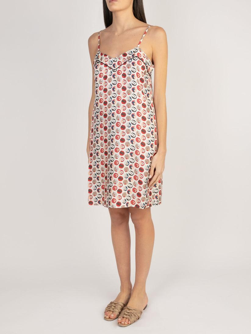 Sans Tabù Slipdress pura seta “Il bacio” - Steel Saldi Di Fabbrica