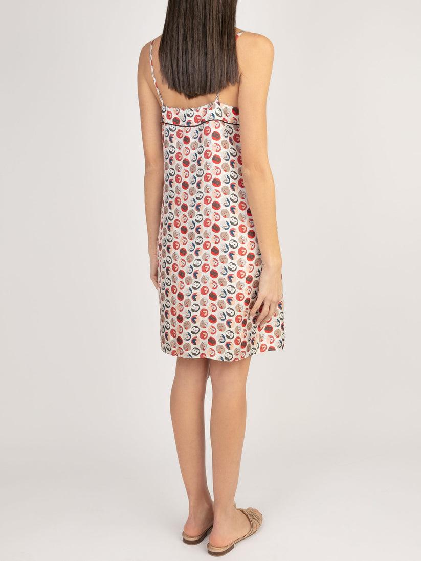 Sans Tabù Slipdress pura seta “Il bacio” - Steel Saldi Di Fabbrica