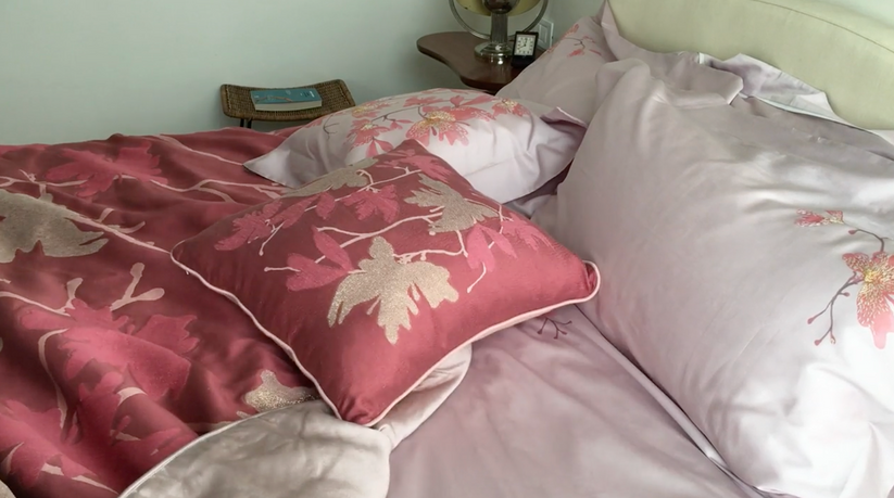 Sans Tabù Cuscino Arredo Letto Quadrato misto seta a fiori Spedizione Gratuita