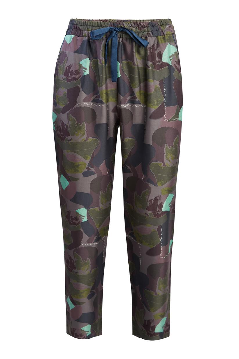 Sans Tabù Pantaloni lunghi in pura seta “Pillow Talk” – Dusk Hotsell