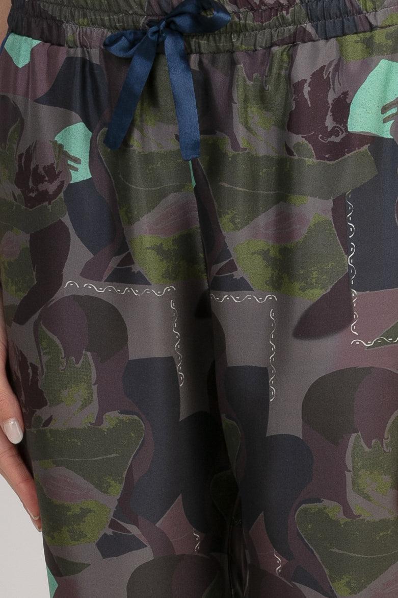 Sans Tabù Pantaloni lunghi in pura seta “Pillow Talk” – Dusk Hotsell