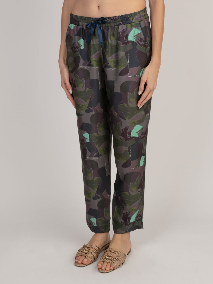 Sans Tabù Pantaloni lunghi in pura seta “Pillow Talk” – Dusk Hotsell
