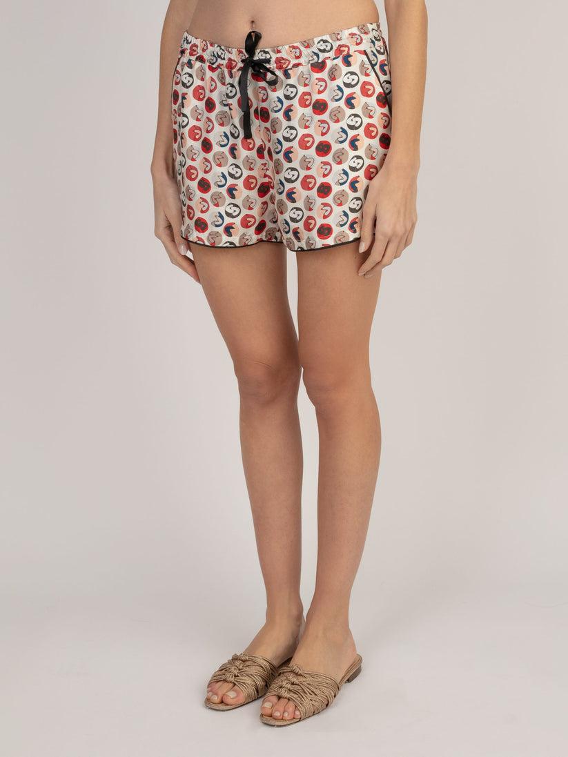 Sans Tabù Pantaloncini corti pura seta “Il Bacio” - Steel Promozione