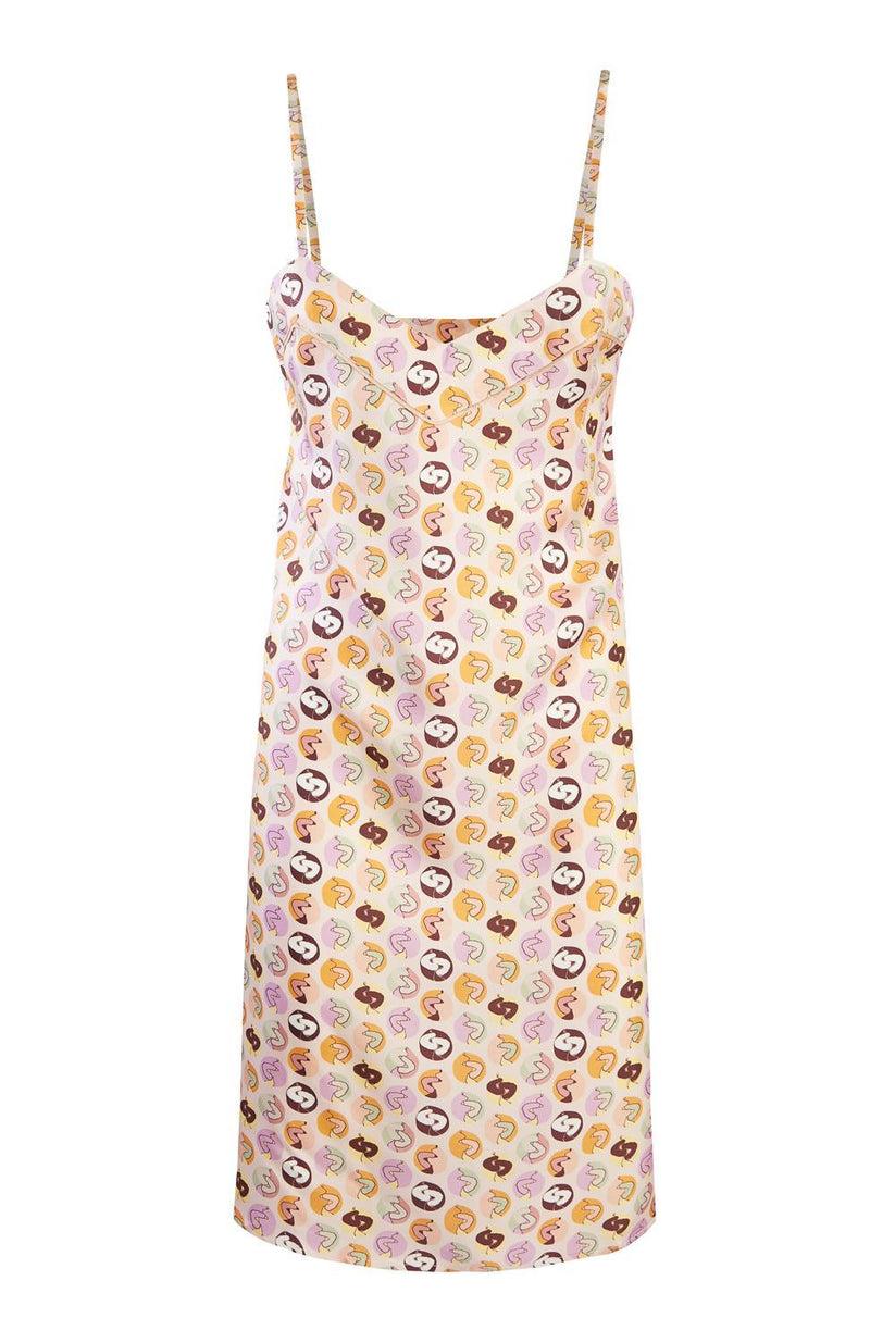 Sans Tabù Slipdress pura seta “Il bacio”- Nude Convenienza