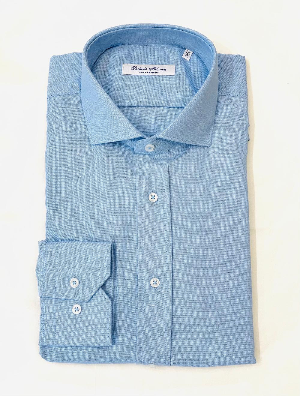Sartoria Milanese Camicia Slim cotone Oxford personalizzabile Vendita Calda