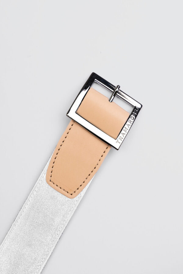 Sartoria Tramarossa CINTURA COLOR BIANCO IN SUEDE Prezzo Ridotto