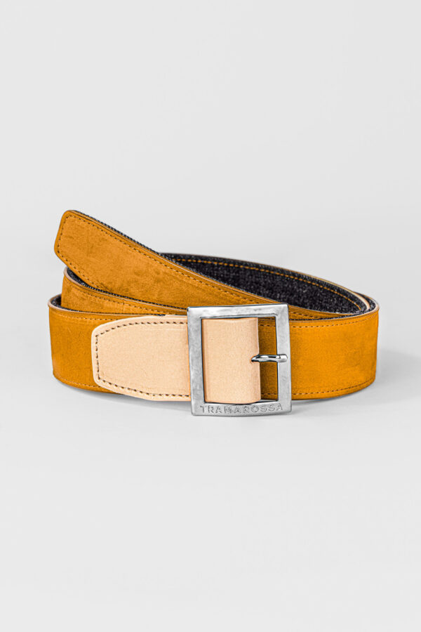 Sartoria Tramarossa CINTURA COLOR OCRA IN SUEDE