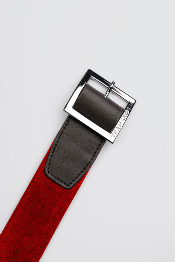Sartoria Tramarossa CINTURA COLOR ROSSO IN SUEDE Novità