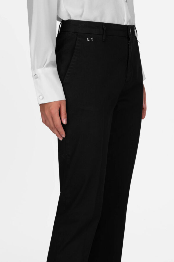 Sartoria Tramarossa PANTALONE ADELE SLIM IN DENIM NERO Novità