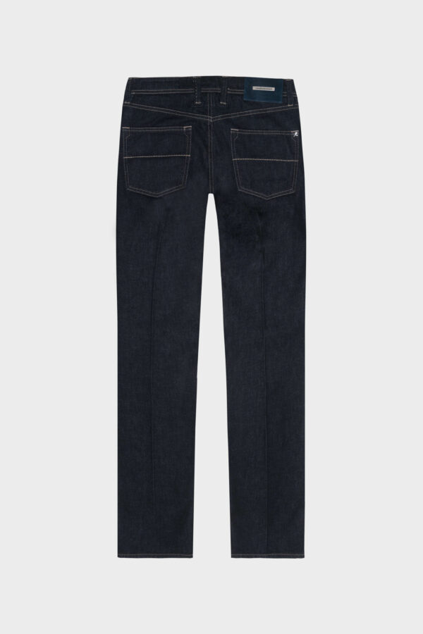 Sartoria Tramarossa JEANS LEONARDO BUTTONS REGULAR IN DENIM ARGENTO 925 BLU SCURO Moda