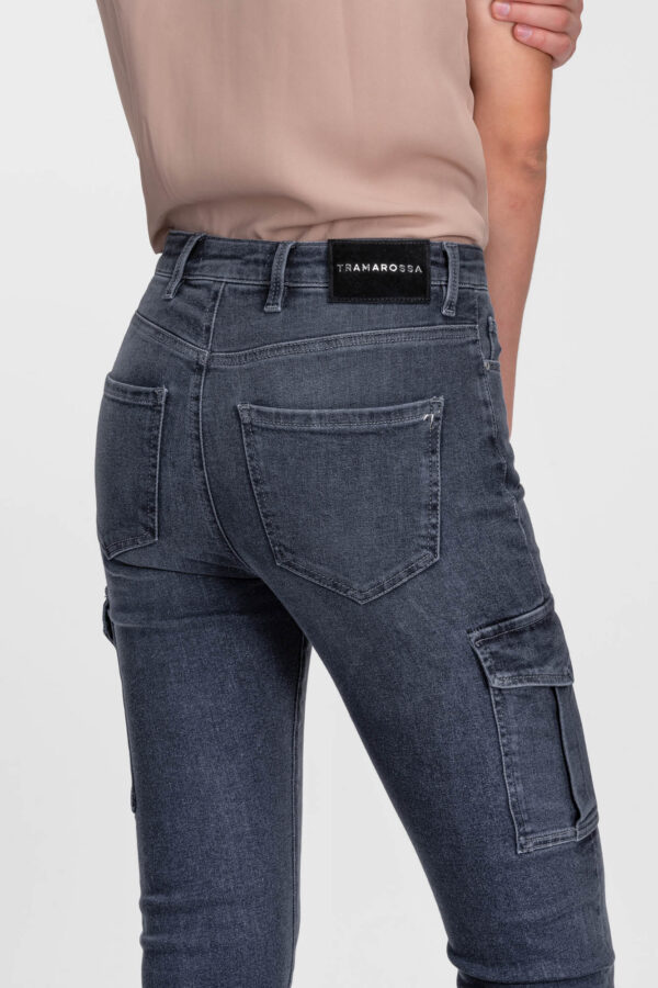 Sartoria Tramarossa JEANS ISABEL SKINNY IN DENIM NERO I Più Venduti