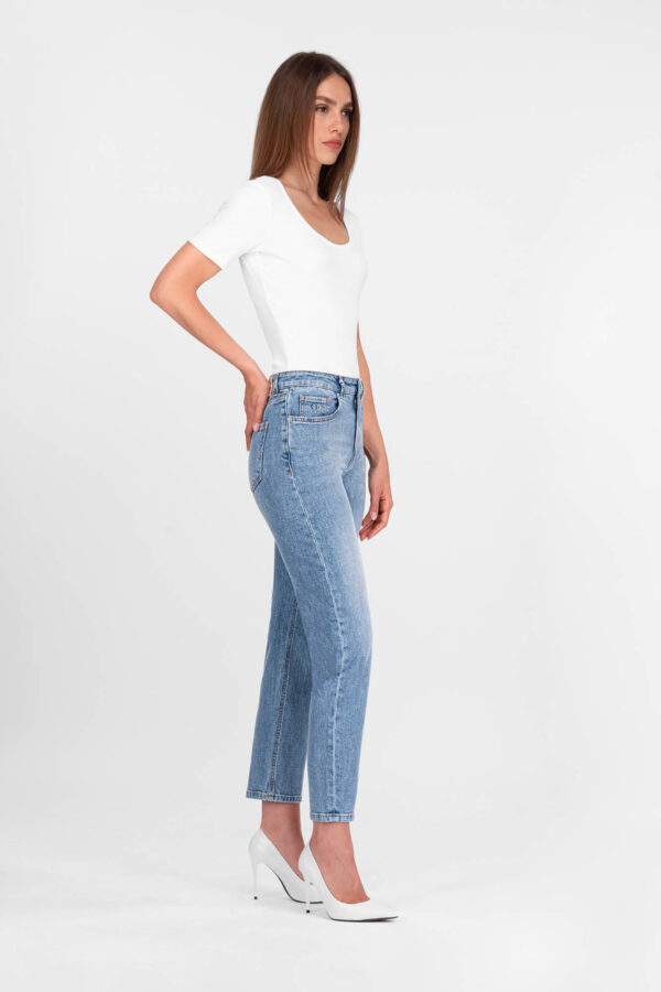 Sartoria Tramarossa JEANS MONICA MUM IN DENIM BLU CHIARO Negozio