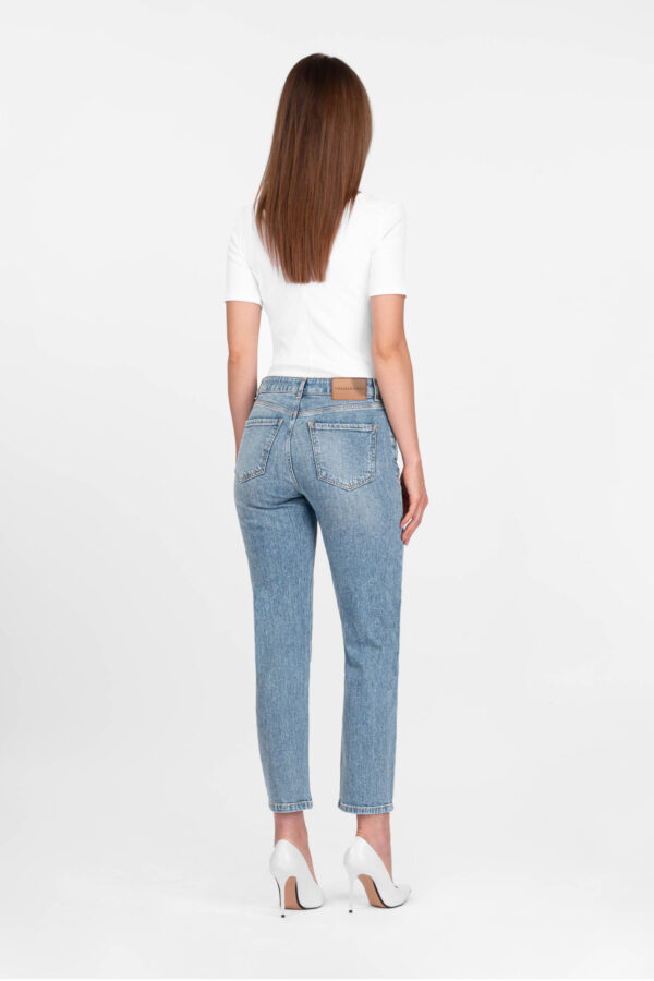 Sartoria Tramarossa JEANS MONICA MUM IN DENIM BLU CHIARO Negozio