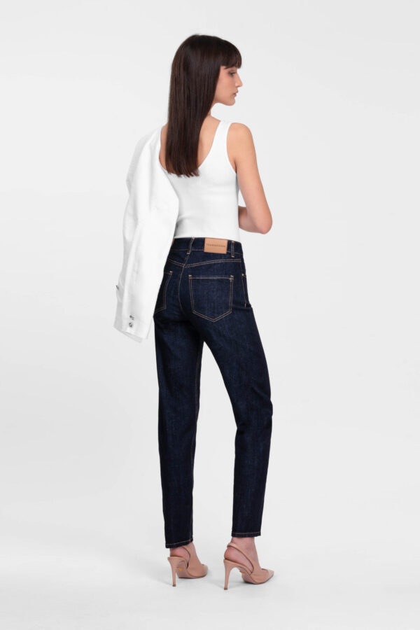 Sartoria Tramarossa JEANS MONICA MUM IN DENIM BLU SCURO Italy