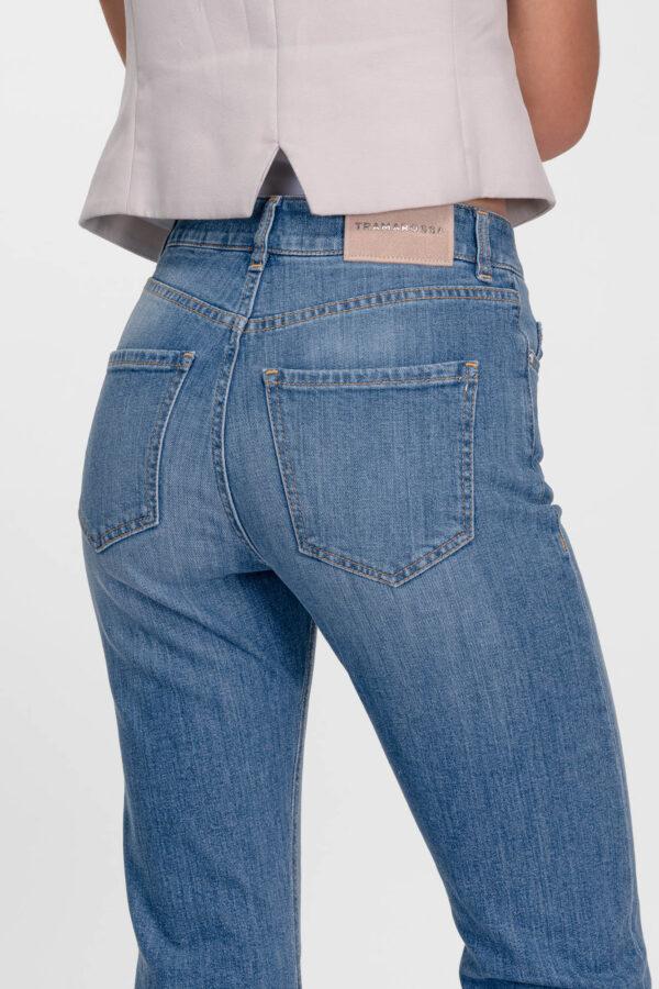 Sartoria Tramarossa JEANS MONICA FLARE CUT FLARE IN DENIM BLU MEDIO Moda