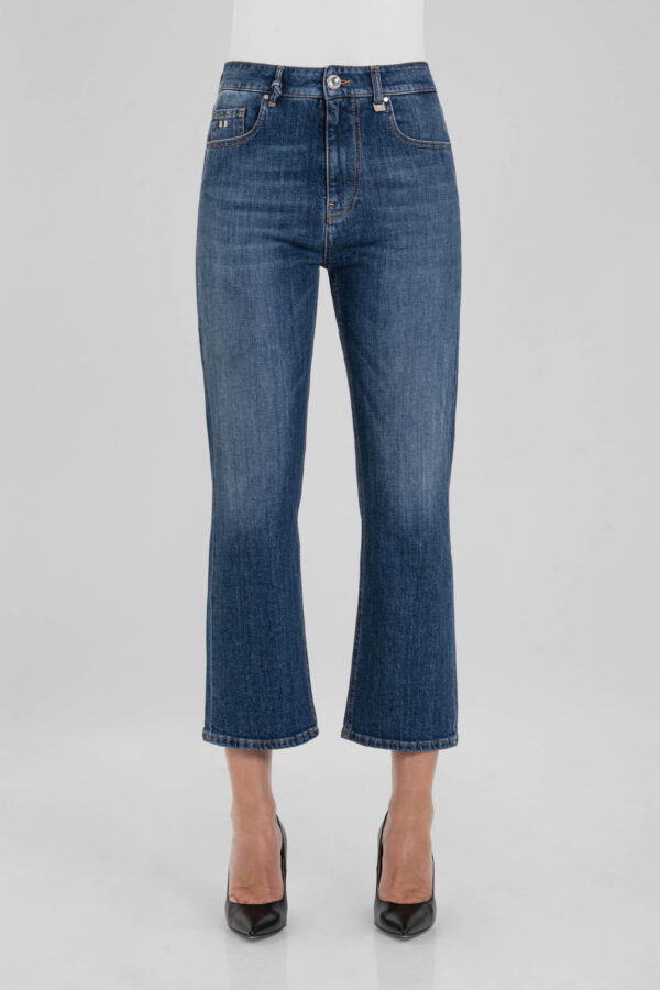 Sartoria Tramarossa JEANS MONICA FLARE CUT FLARE IN DENIM BLU MEDIO 2025