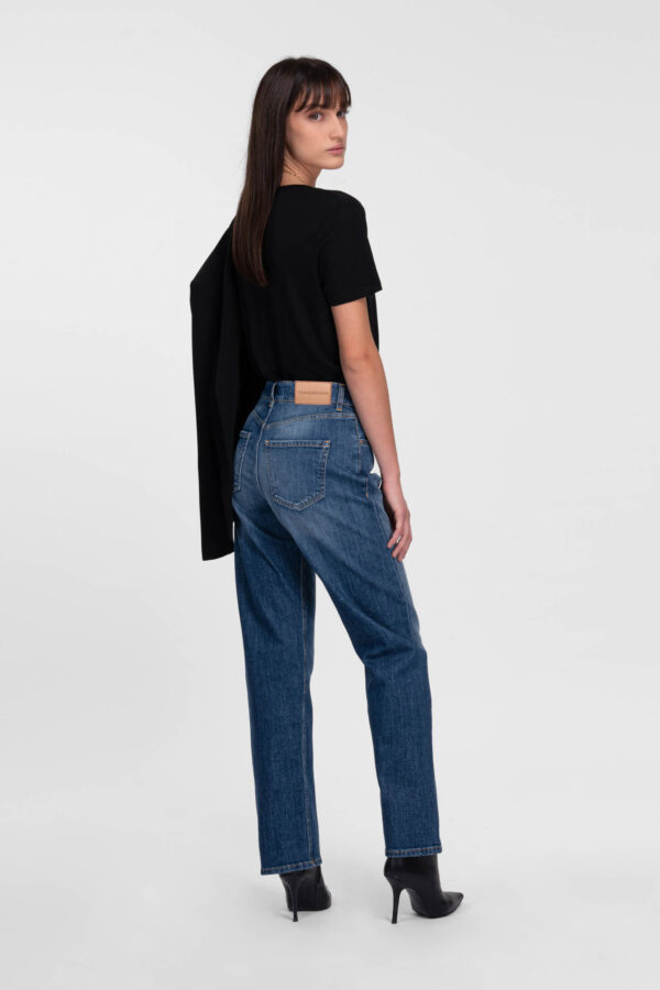 Sartoria Tramarossa JEANS MONICA STRAIGHT IN DENIM BLU MEDIO Vendita