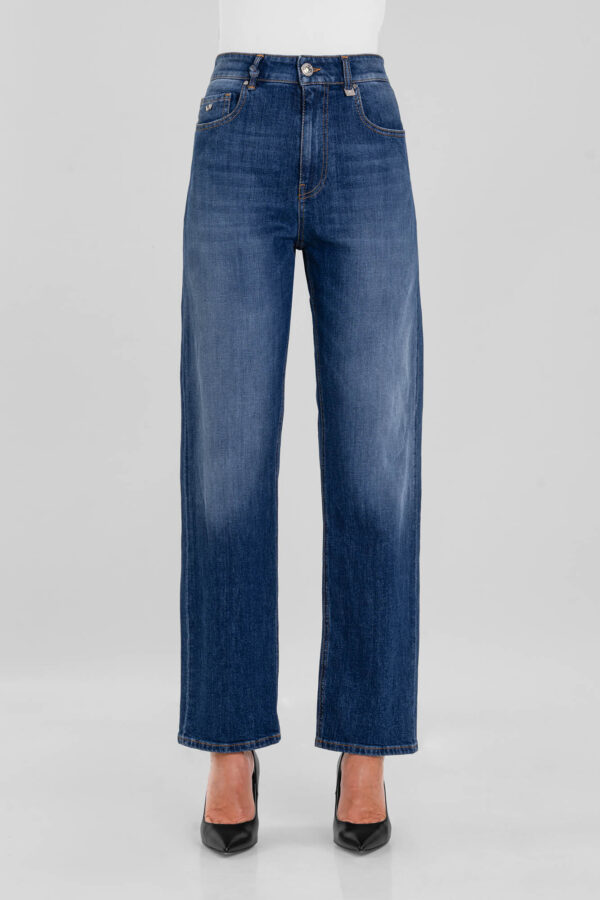 Sartoria Tramarossa JEANS MONICA STRAIGHT IN DENIM BLU MEDIO Vendita