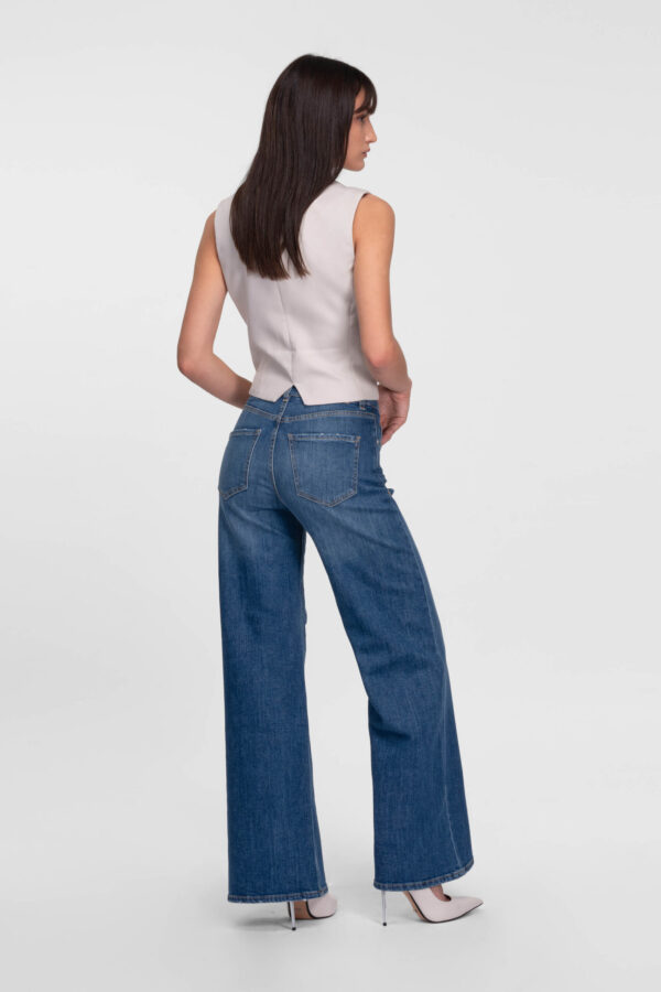 Sartoria Tramarossa JEANS MONICA WIDE WIDE LEG IN DENIM BLU MEDIO 2025