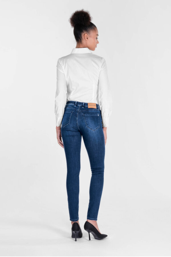 Sartoria Tramarossa JEANS BIANCA SLIM SKINNY IN DENIM STRETCH BLU MEDIO Promozione