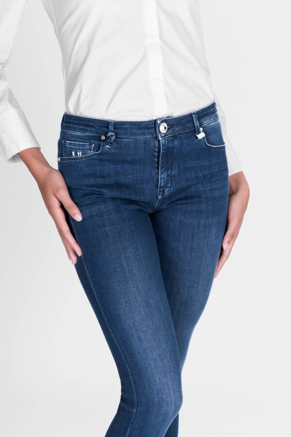 Sartoria Tramarossa JEANS BIANCA SLIM SKINNY IN DENIM STRETCH BLU MEDIO Promozione