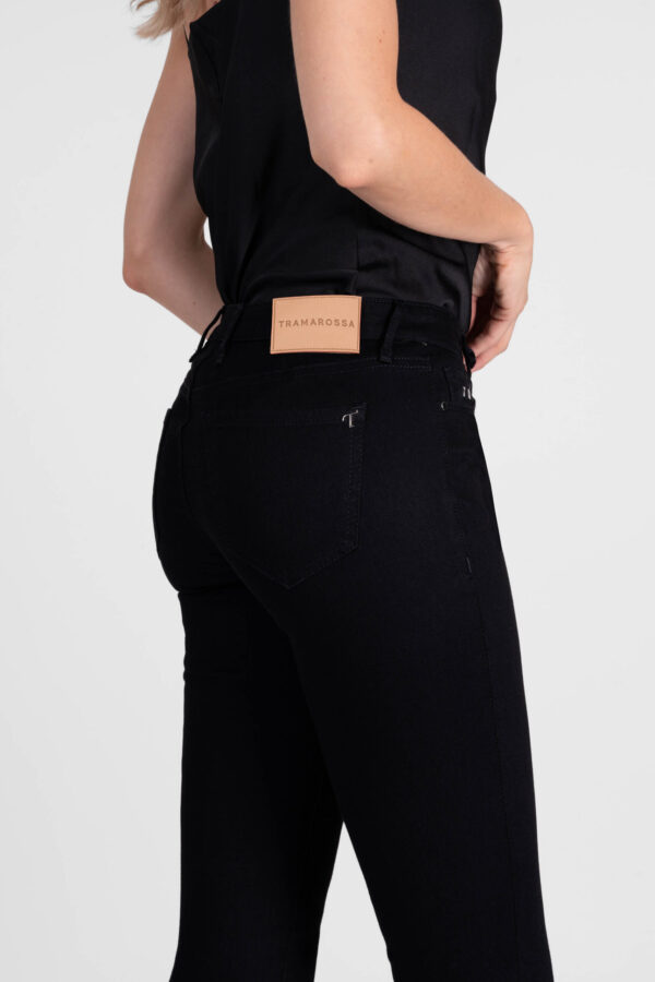 Sartoria Tramarossa PANTALONE BIANCA SLIM SKINNY IN DENIM STRETCH NERO Acquista Ora