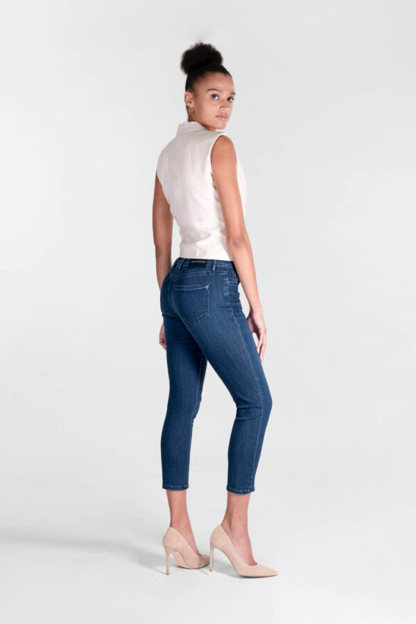 Sartoria Tramarossa JEANS BIANCA CAPRI SKINNY IN DENIM STRETCH BLU MEDIO Soddisfazione Garantita