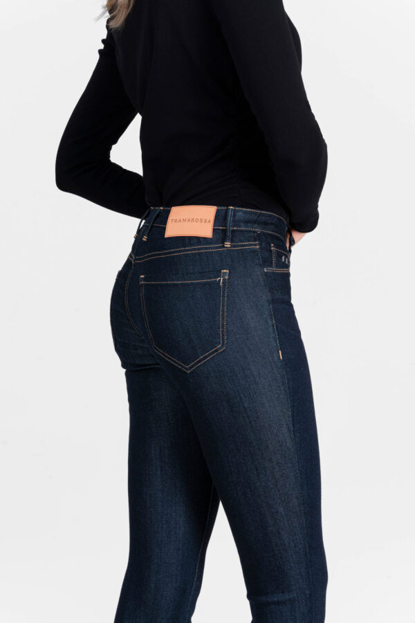 Sartoria Tramarossa JEANS BIANCA CAPRI SKINNY IN DENIM STRETCH BLU SCURO Qualità Garantita