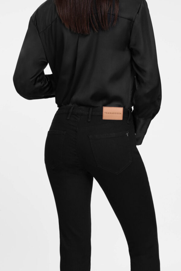 Sartoria Tramarossa JEANS BIANCA CAPRI SKINNY IN DENIM STRETCH NERO Shopping Online