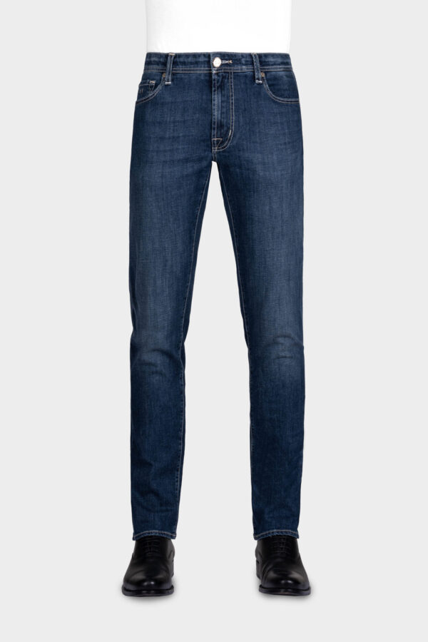 Sartoria Tramarossa JEANS LEONARDO ZIP REGULAR IN DENIM BLU SCURO Affare Del Giorno