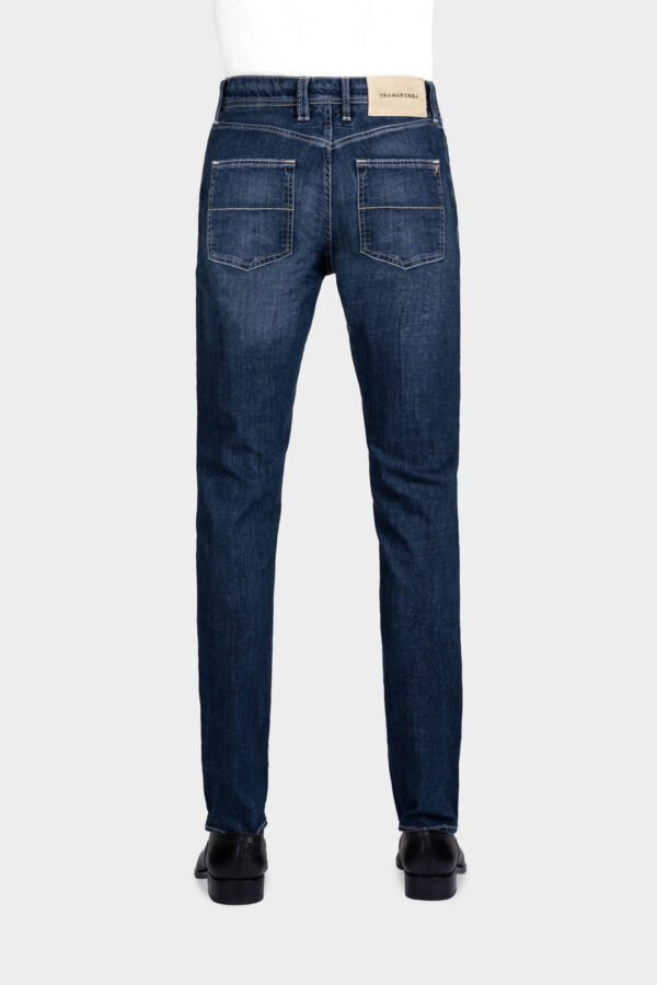 Sartoria Tramarossa JEANS LEONARDO ZIP REGULAR IN DENIM BLU SCURO Affare Del Giorno