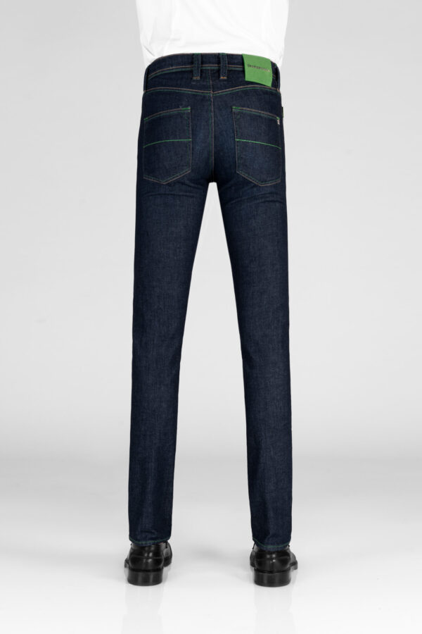 Sartoria Tramarossa JEANS LEONARDO BUTTONS REGULAR IN DENIM BLU SCURO Convenienza