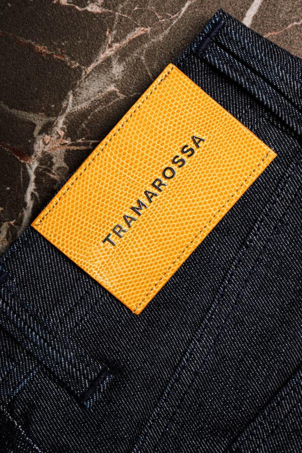 Sartoria Tramarossa JEANS LEONARDO ZIP REGULAR IN DENIM LIZARD MADREPERLA BLU SCURO Outlet