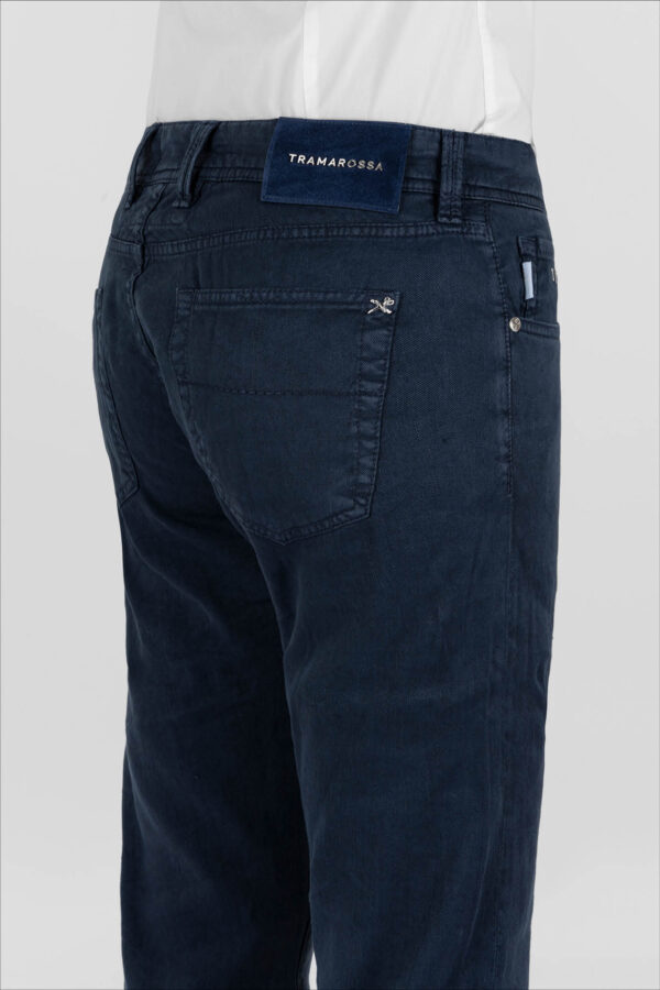 Sartoria Tramarossa JEANS MICHELANGELO REGULAR IN DENIM LINO BLU SCURO Hotsell