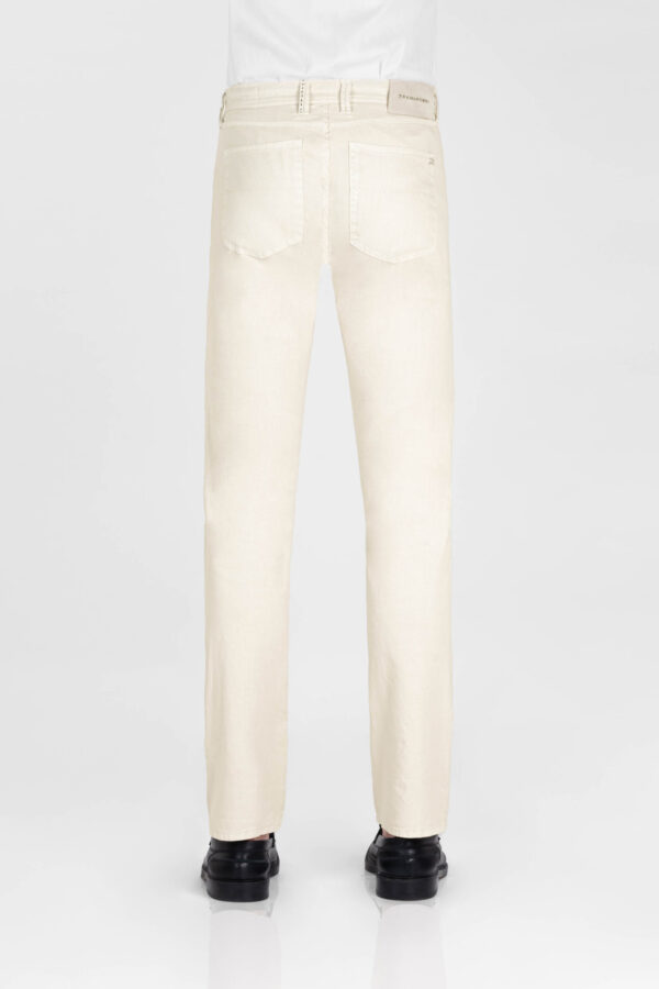 Sartoria Tramarossa JEANS MICHELANGELO REGULAR IN DENIM LINO BEIGE Saldi Di Fabbrica