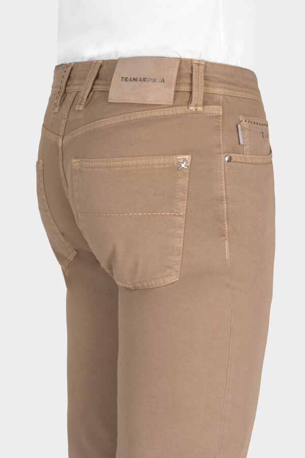 Sartoria Tramarossa PANTALONE LEONARDO BUTTONS REGULAR IN BULL DI COTONE BEIGE I Più Venduti