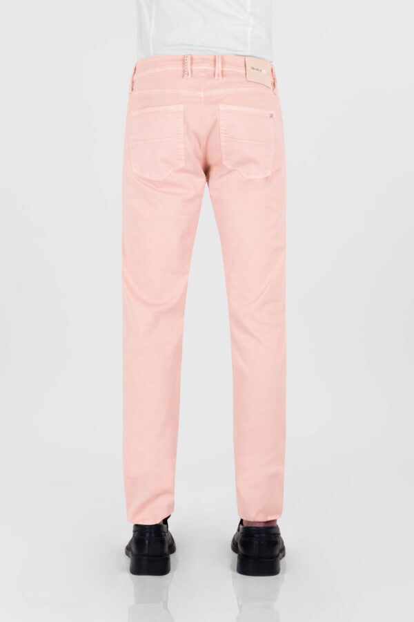 Sartoria Tramarossa PANTALONE MICHELANGELO ZIP SS REGULAR IN GABARDINA DI COTONE STRETCH ROSA 2025
