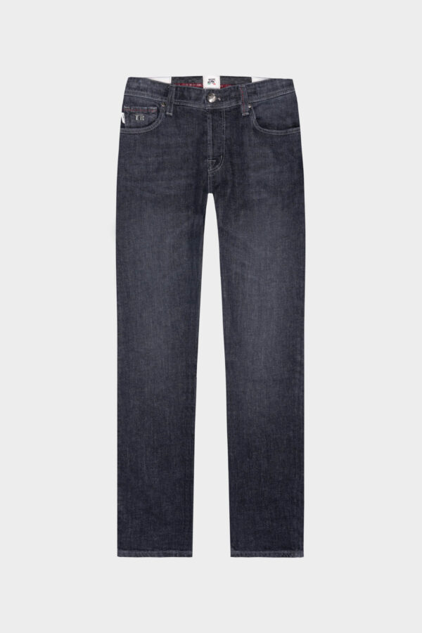 Sartoria Tramarossa JEANS LEONARDO BUTTONS REGULAR IN DENIM BLU GRIGIO Vendita