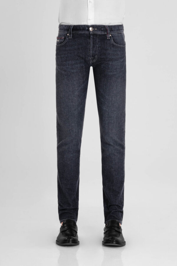 Sartoria Tramarossa JEANS LEONARDO BUTTONS REGULAR IN DENIM BLU GRIGIO Vendita