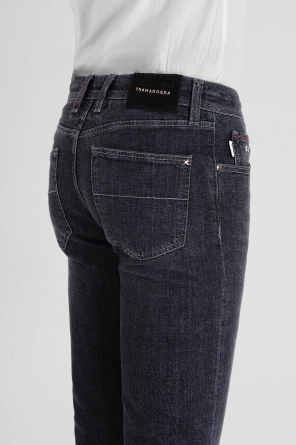 Sartoria Tramarossa JEANS LEONARDO BUTTONS REGULAR IN DENIM BLU GRIGIO Vendita