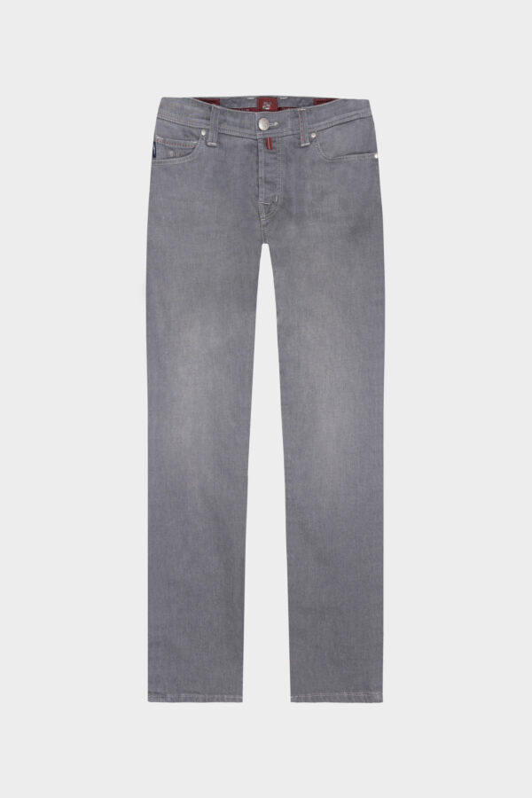 Sartoria Tramarossa JEANS LEONARDO BUTTONS REGULAR IN DENIM GRIGIO Promozione