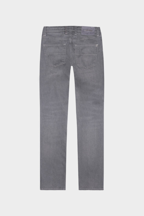 Sartoria Tramarossa JEANS LEONARDO BUTTONS REGULAR IN DENIM GRIGIO Promozione