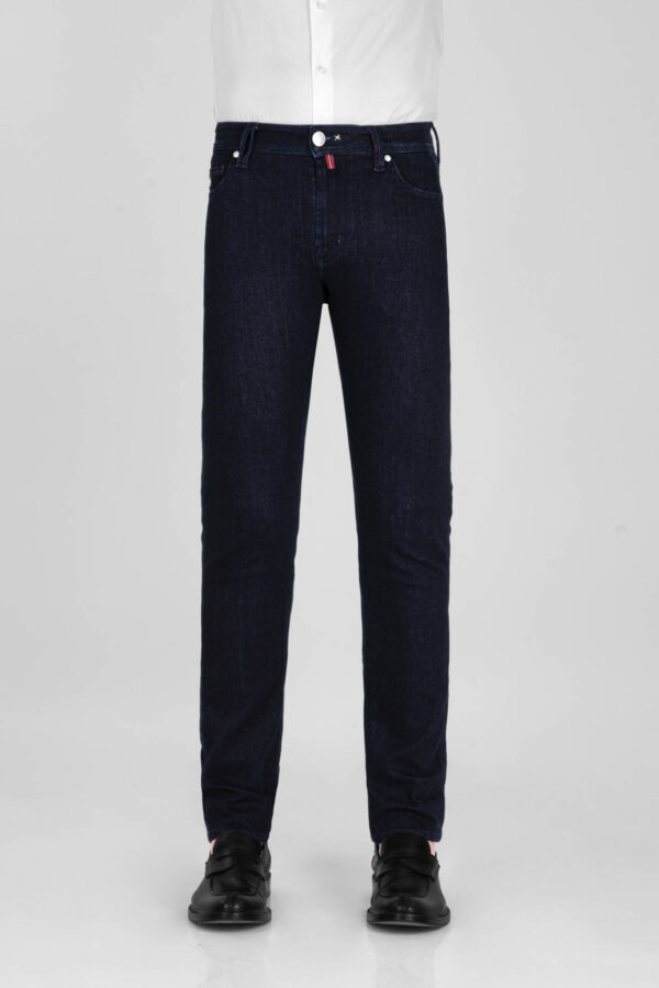 Sartoria Tramarossa JEANS MICHELANGELO ZIP SS REGULAR IN DENIM STRETCH BLU SCURO Pezzi Unici