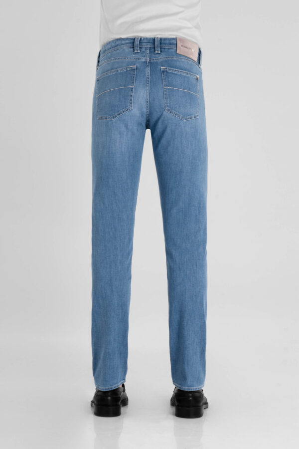 Sartoria Tramarossa JEANS MICHELANGELO ZIP REGULAR IN DENIM LEGGERO BLU CHIARO Negozi Online