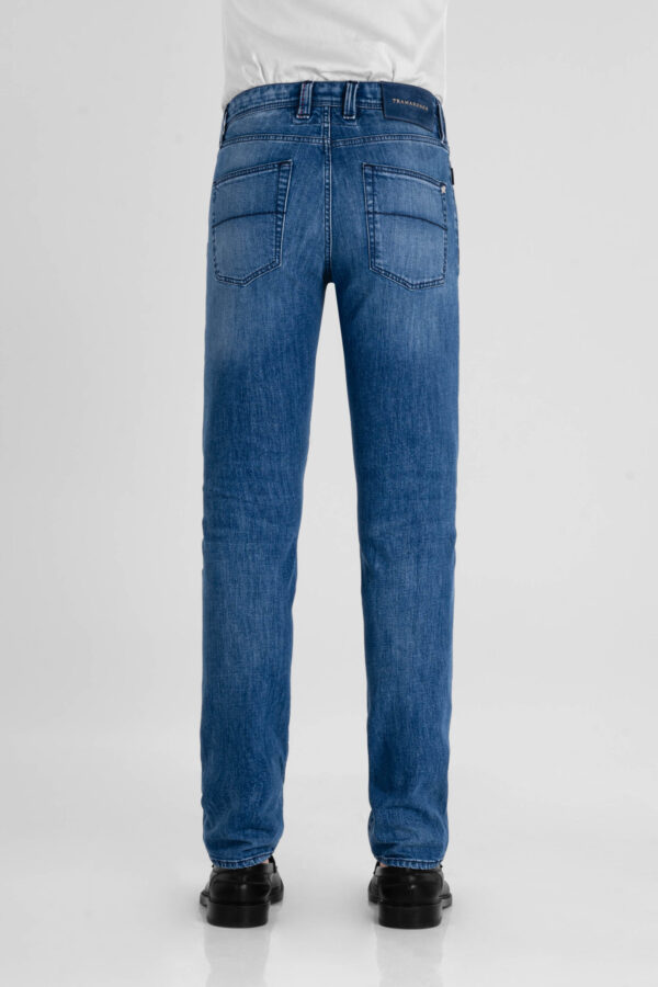 Sartoria Tramarossa JEANS MICHELANGELO ZIP REGULAR IN DENIM BLU MEDIO Acquista Ora