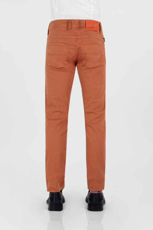 Sartoria Tramarossa PANTALONE MICHELANGELO ZIP SS REGULAR IN GABARDINA DI COTONE STRETCH ARANCIONE Bestseller
