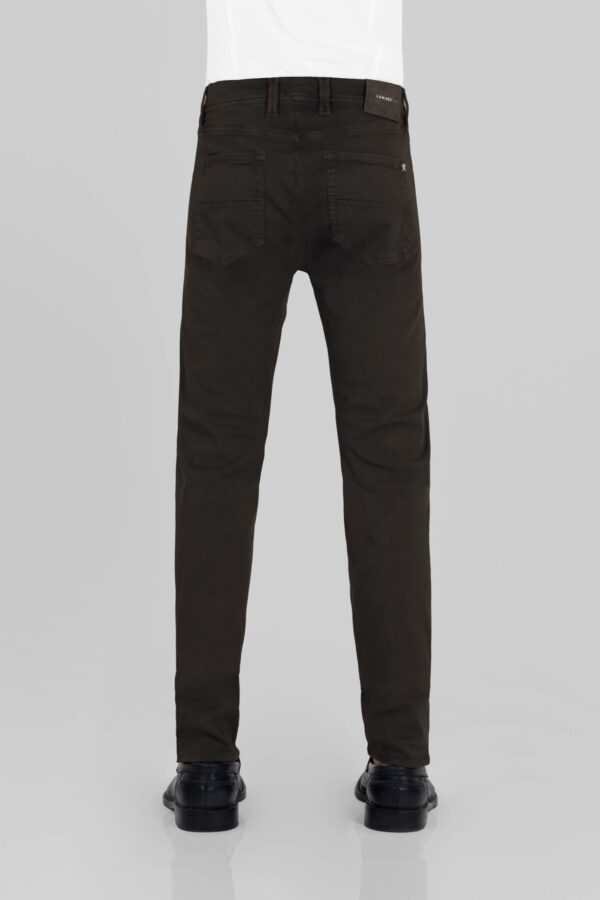 Sartoria Tramarossa PANTALONE LEONARDO ZIP SS SLIM IN GABARDINA LEGGERA STRETCH MARRONE Offerte