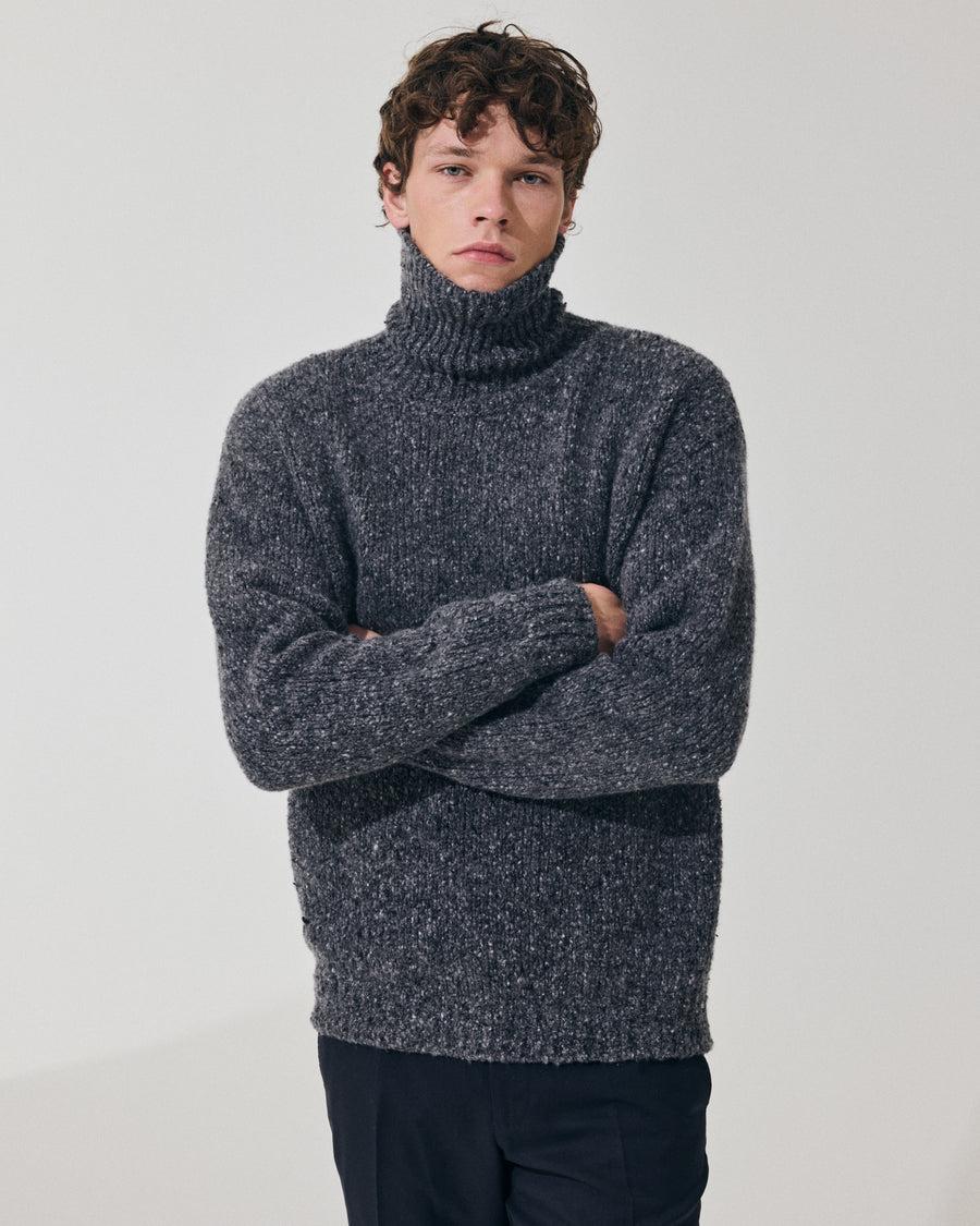 Scaglione TURTLE NECK MAXI CASHMOULINE' BLACK Saldi